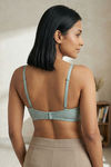 Zivame Padded Non Wired 3/4th Coverage Tshirt Bra - Mint Green — thumbnail 3